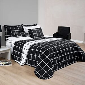 Cobre Leito Casal Preto Grid